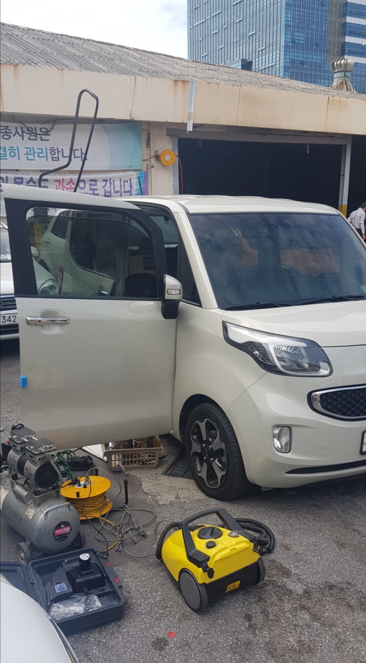  레이 에바크리닝 에어컨 히터 식초 곰팡이 냄새제거 하기!