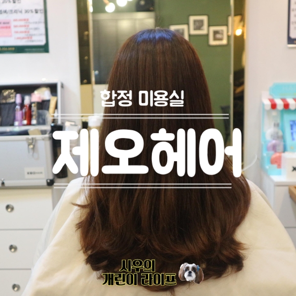  합정머리잘하는곳 제오헤어에서 긴머리 셋팅펌 하고 왔어요