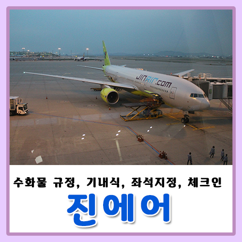  진에어 수화물 규정(기내/위탁), 기내식, 좌석지정, 체크인 알고 괌, 다낭, 세부등 떠나자!
