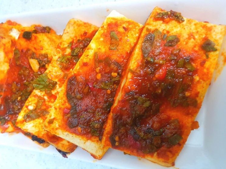  매콤달달 두부찜