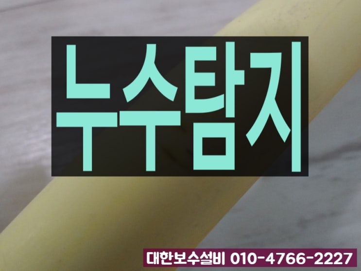  파주/일산 누수탐지 대한의 해솔마을 누수공사