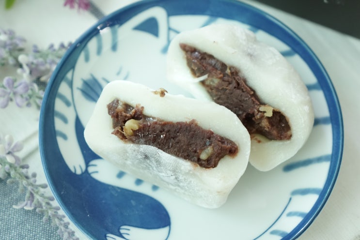  쫄깃 찹쌀떡 커피와 어울리는 간식 식사대용 명가 대왕찹쌀떡