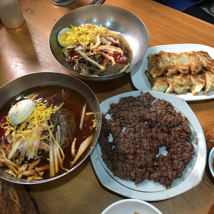  진양호 밀면 진주본점, 석쇠불고기와 만두까지 야무지게 춉춉