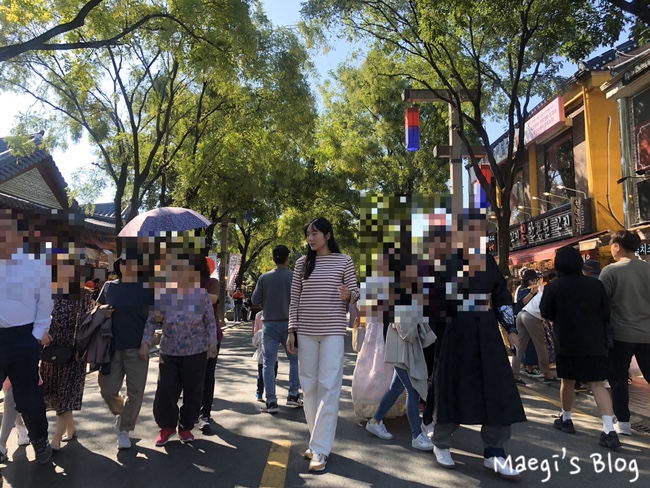  전주 한옥마을 주말풍경과 길거리음식 뿌수기(Feat.닭꼬치와 철판아이스크림) ˓˂̵