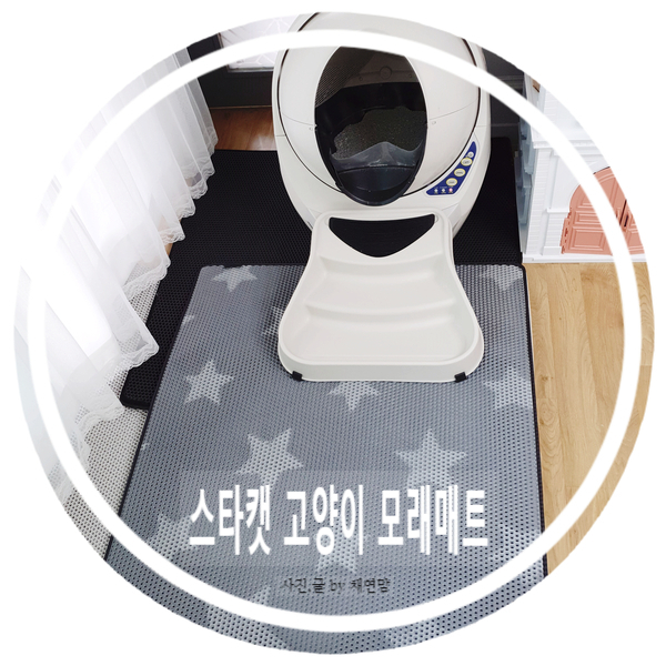  엄청 큰 초오오대형 고양이모래매트 <스타캣 모래매트> 점보사이즈 추천