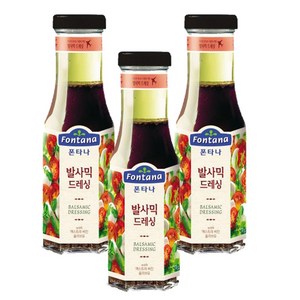  폰타나 발사믹 드레싱, 270g, 3개입