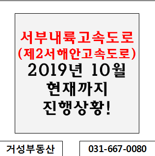  서부내륙고속도로(제2서해안고속도로) 2019년 10월 현재까지 진행상황!