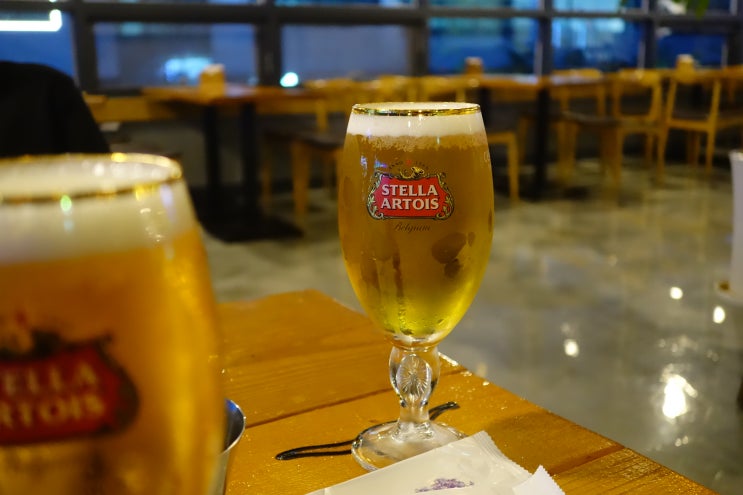  김포 구래동 / 비어라비어 : 쾌적한 호프집에서 스텔라아르투아 생맥주.