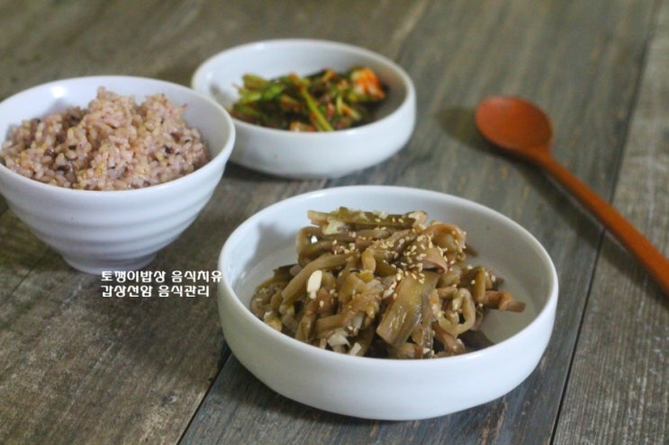  토란대 말린나물 토란줄기 나물 볶는법