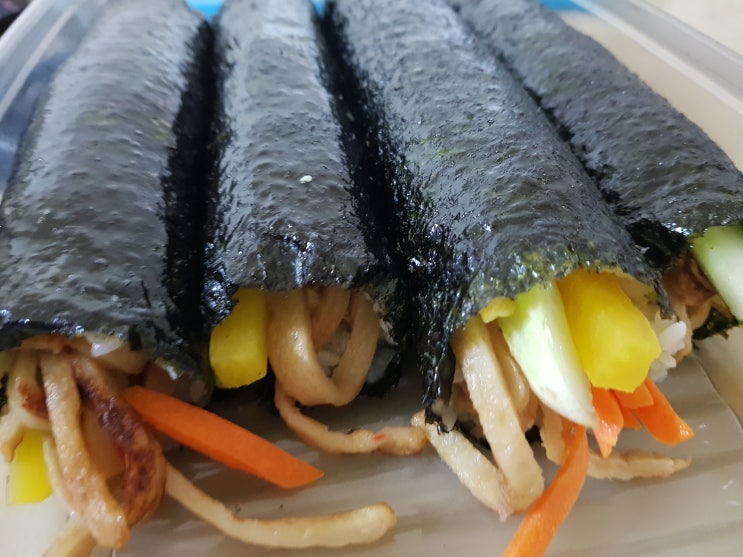  나만의 얼렁뚱땅 레시피 김밥맛있게 싸는법