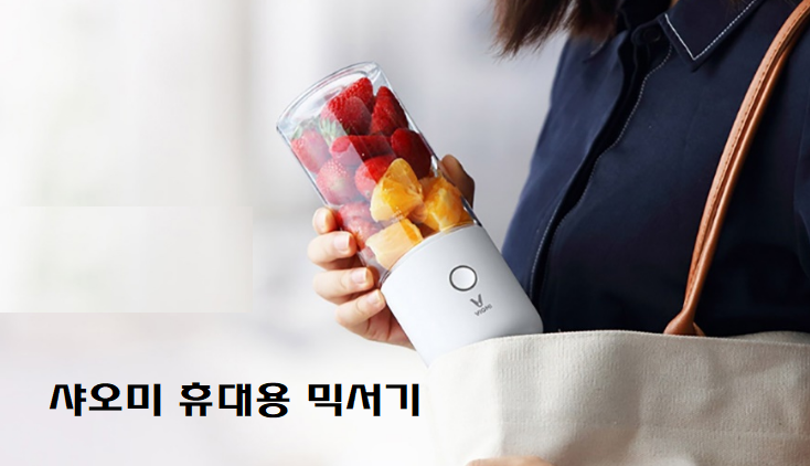  편하게 휴대용 믹서기 장만했어요.