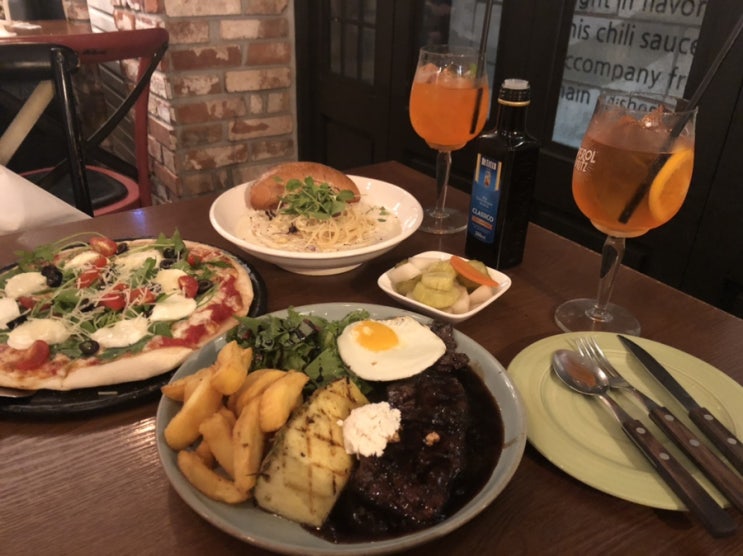  강남역 가성비최고/ 브런치,파스타,스테이크,피자 맛집 [어글리스토브]