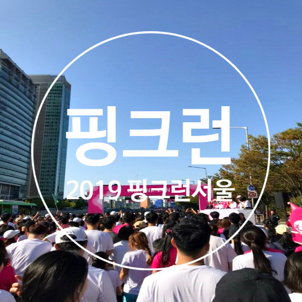 2019 핑크런 서울 두번째 참가 10km 의미있는 마라톤