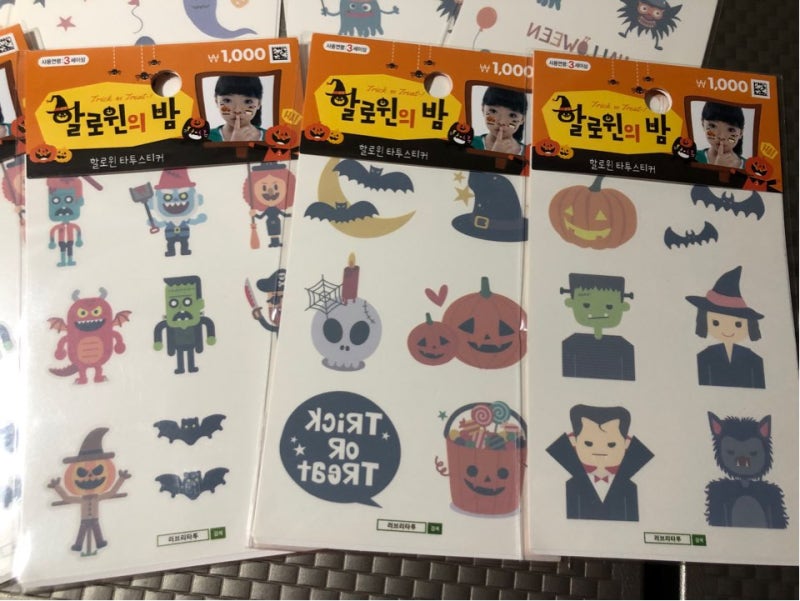 Love Tattoo Daiso 타투 스티커로 이 할로윈 파티를 준비하세요 3