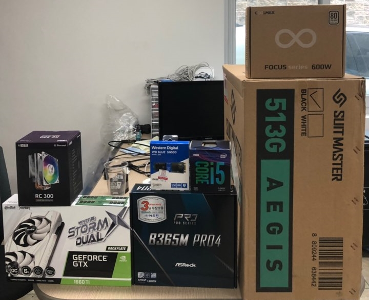  광주 PC 조립 수리 전문업체! 북구 신용동 I5-9400F 배그용 PC 조립 후기! 광주 컴퓨터 조립 수리 전문!