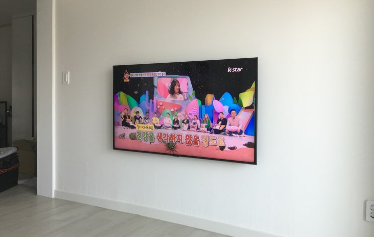  수원 벽걸이티비설치의 걸림돌... 인터넷 케이블이 다른 방에서 연결되었다고요??!!