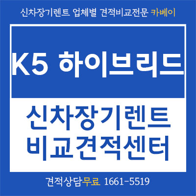  이상화 자동차 k5하이브리드 장기렌트, 화제의 그 차!