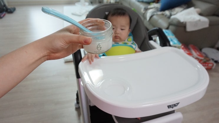  초기 이유식 시작시기 /쌀가루미음 1단계 '초간단 쌀미음 만들기'