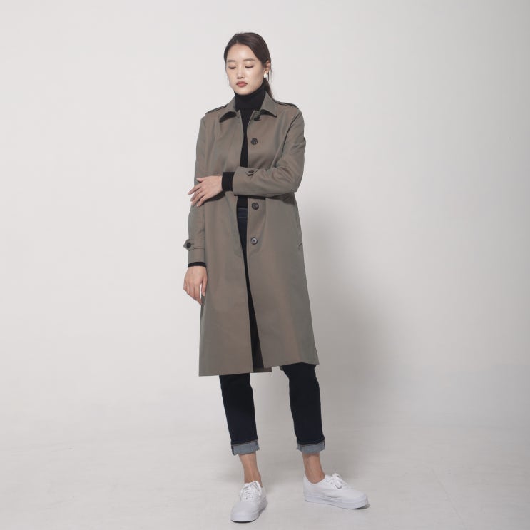  싱글 트렌치 코트 - water proof cotton 오픈합니다.