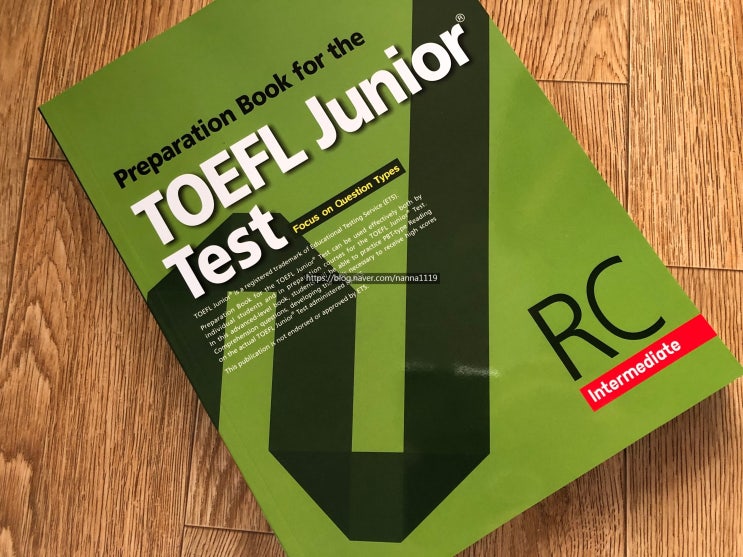  토플주니어교재/ Preparation Book for the Toefl Junior Test RC intermediate