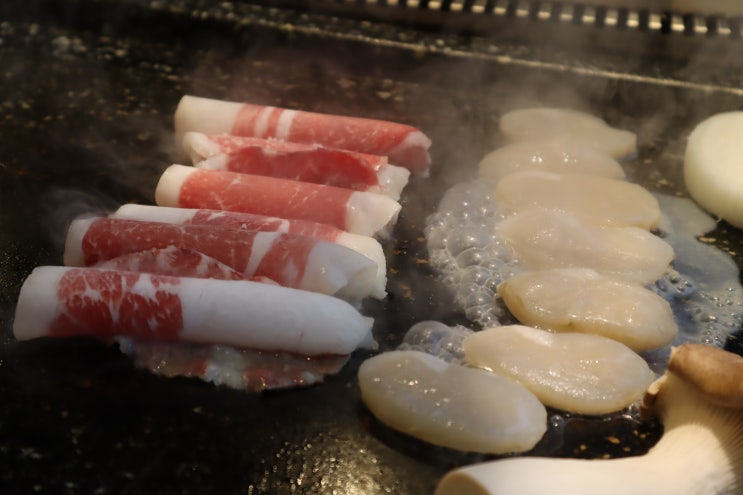  동탄역맛집 [우정가] 1+한우차돌삼합 (차돌+관자+갓김치) 또 생각나는 맛