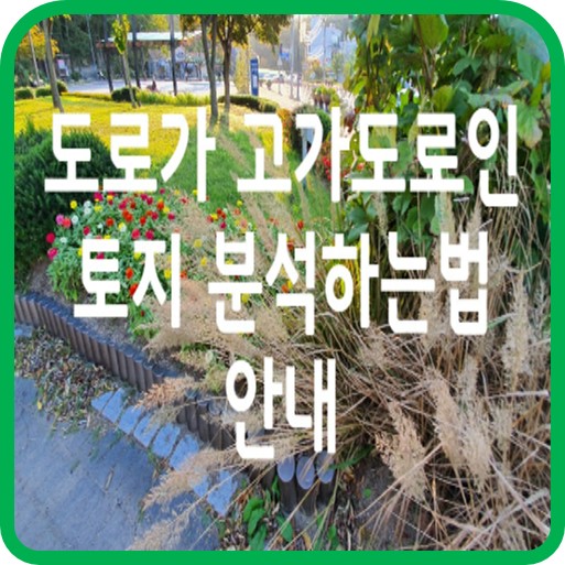  도로가 고가도로인 토지 분석하는법 안내