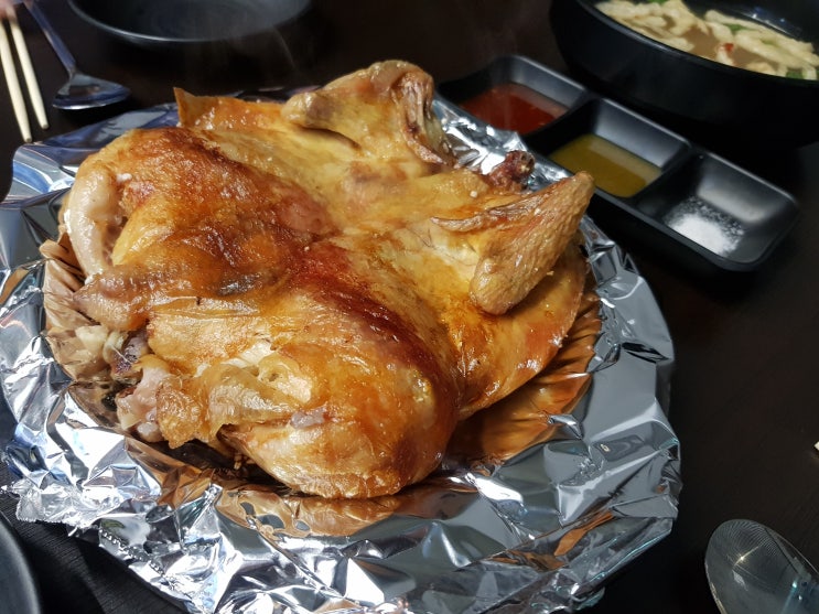 상수역 치킨 누룽지통닭구이라니!