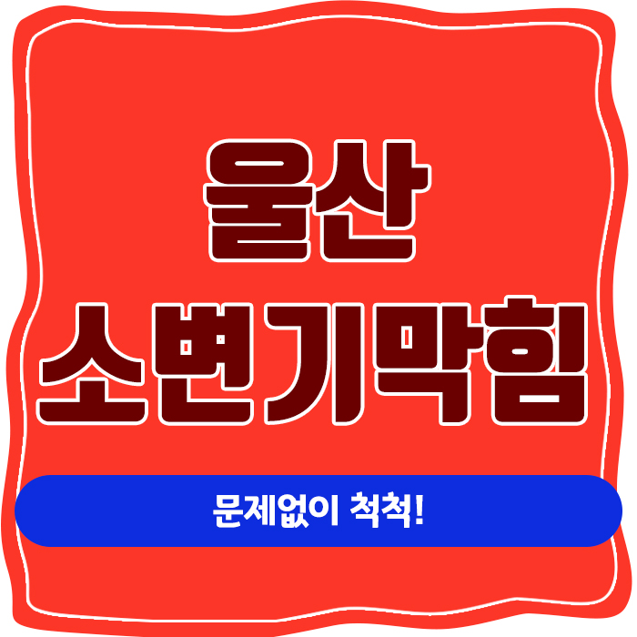  울산소변기막힘도 문제없이 척척!