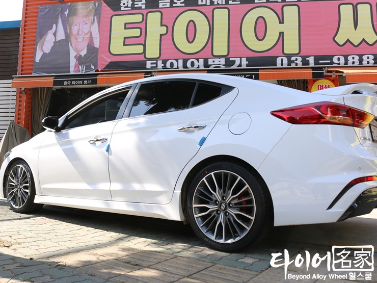  아반떼AD 스포츠, 금호타이어 HP71 225 40R18 교체- 사우동 타이어명가(휠스쿨)