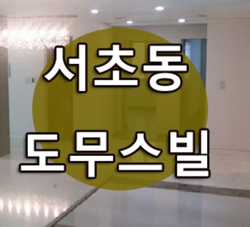  서초동 고급빌라 도무스 빌만의 스페셜매물