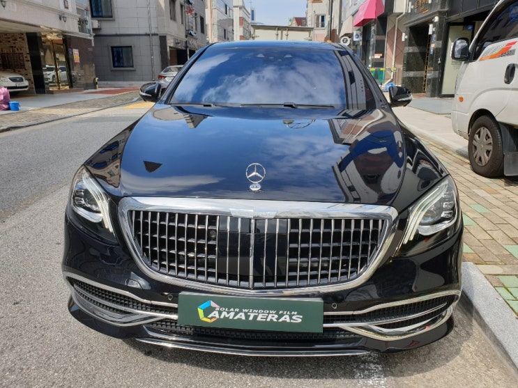  광주 아마테라스 벤츠 마이바흐 S650 아마테라스 HN 등급으로 신차 썬팅 in 아마테라스 광주