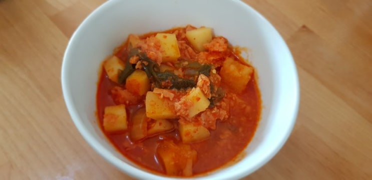  백종원 스팸감자짜글이로 간단한 한끼 해결!제일 맛있어