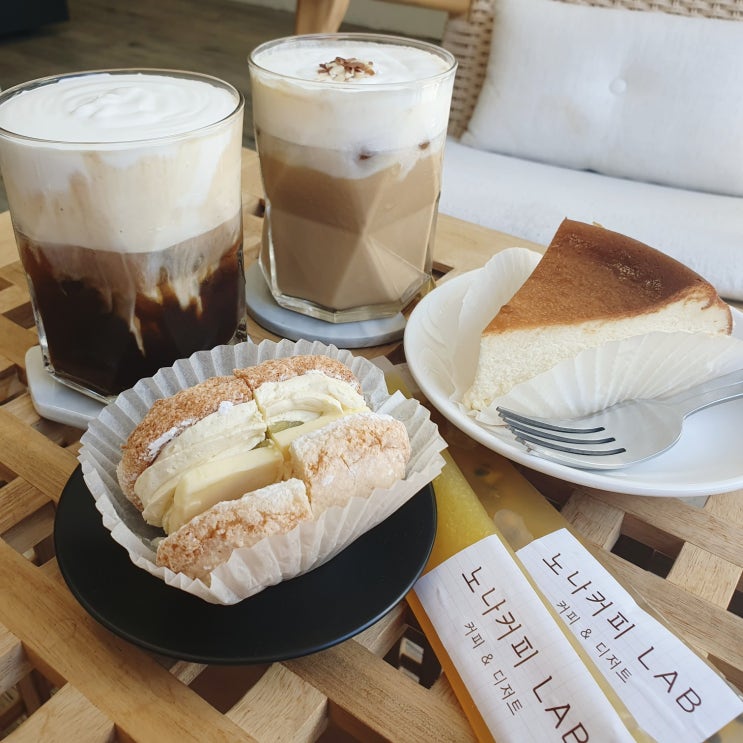  노나커피LAB 용산동카페 죽전역 디저트카페 성서맛집 + 아기고양이