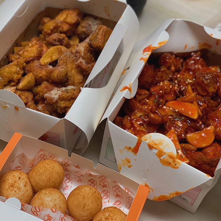  60계 치킨, 간지, 양념, 치즈볼 후기