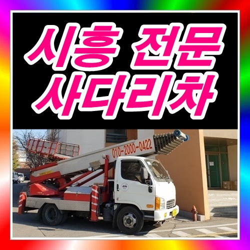  시흥사다리차 빌라옥상에