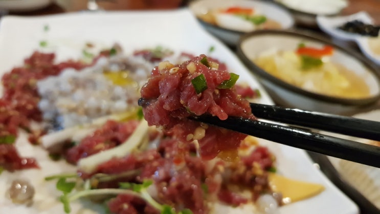  제주 육회 맛집 살살녹는 육낙탕탕이