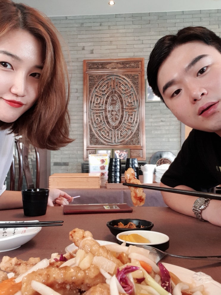  부산 센텀시티 맛집, 롯데백화점 "흑화당" 흑당버블밀크티 그리고 "얌차이나" 등심탕수육과 얌짬뽕