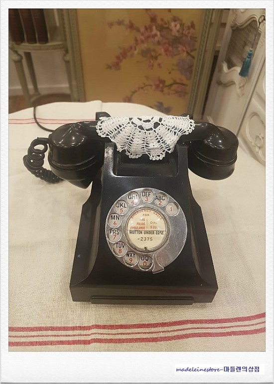  영국 빈티지 다이얼전화기