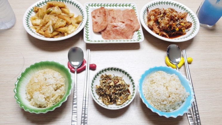  [집밥] 어묵볶음, 스팸, 오징어볶음, 멸치볶음