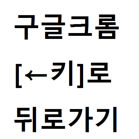  구글크롬 뒤로가기 백스페이스로 간단하게 지정하는 방법