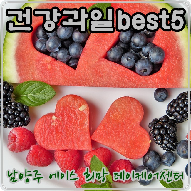  [남양주데이케어센터] 에이스희망이 강력추천하는 건강과일 Best5
