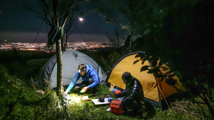 내 생애 첫 비박! 팔공산 비로봉에서의 하룻밤.