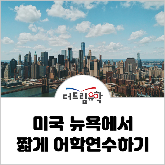  뉴욕 단기 어학연수 3주, 관광비자로 영어공부하려면 어떤 어학원을 선택하면 좋을까요? | 더드림유학