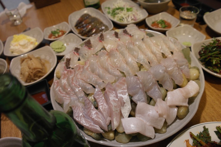  교대역 회식장소 배들어온집 싱싱한 횟집!