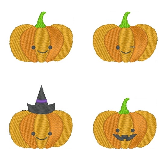  [함께 자수] 할로윈 호박 