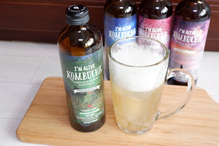  발효탄산음료 콤부차효능 유기농 아임얼라이브 kombucha