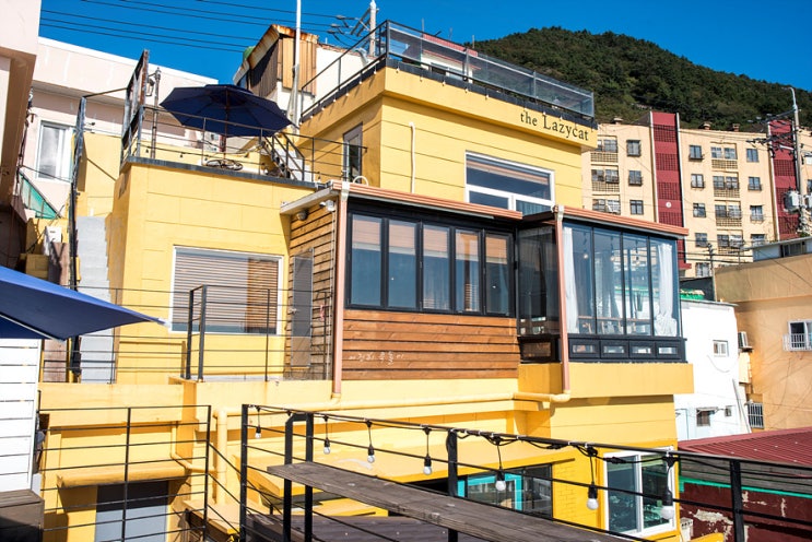  영도 더레이지캣 게으른고양이 카페 오션뷰가 환장적인 루프탑 추천