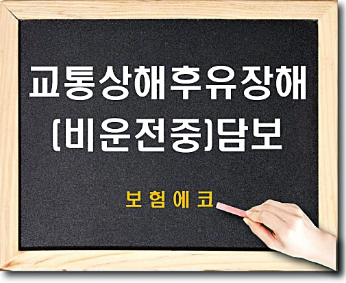  태아보험 교통상해후유장해(비운전중) 담보 알아보기