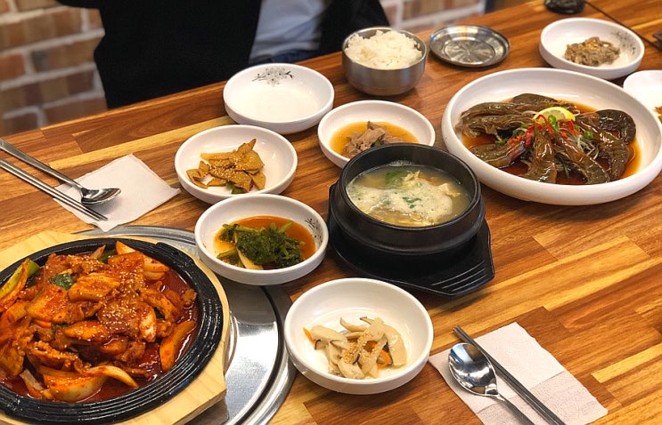 대전 봉명동 맛집 육남매 전라도식 한식 전문점, 제육볶음이랑 새우장 맛있었어요