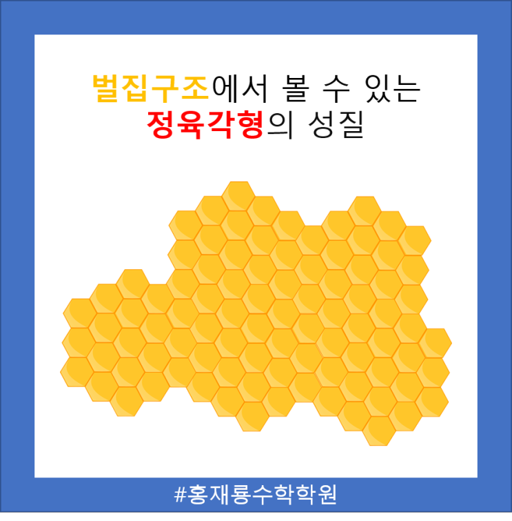  벌집구조에도 나타나는 정육각형의 성질 파헤치기!